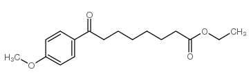 ethyl 8-(4-methoxyphenyl)-8-oxooctanoate结构式