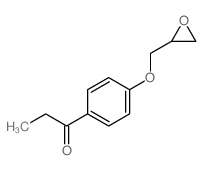 1-[4-(oxiran-2-ylmethoxy)phenyl]propan-1-one结构式