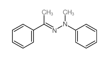 Ethanone, 1-phenyl-, 2-methyl-2-phenylhydrazone Structure