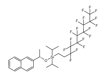 diisopropyl-1H,1H,2H,2H-perfluorodecylsilyl (S)-(-)-1-(2-naphthyl)ethyl ether结构式