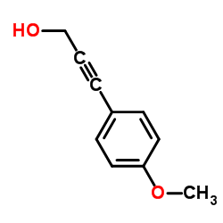 3-(4-甲氧基苯基)-2-丙炔-1-醇结构式