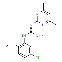 N-(5-Chloro-2-methoxyphenyl)-N'-(4,6-dimethylpyrimidin-2-yl)guanidine Structure