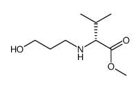 N-(3-hydroxypropyl)-D-valine methyl ester Structure