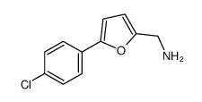 [5-(4-氯苯基)-2-呋喃基]甲胺结构式