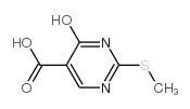 4-羟基-2-(甲硫基)嘧啶-5-羧酸结构式