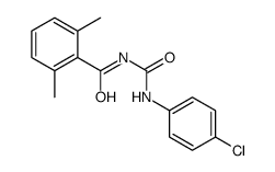 N-[(4-chlorophenyl)carbamoyl]-2,6-dimethylbenzamide Structure