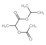 Propanoic acid, 2-(acetyloxy)-,1-methylethyl ester结构式