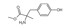 methyl 2-((4-hydroxyphenyl)methyl)-2-aminopropionate Structure