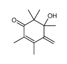 2,3,5,6,6-Pentamethyl-4-methylene-5-hydroxy-2-cyclohexene-1-one Structure