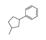 (3-methylcyclopentyl)benzene Structure