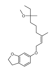 6-(7-methoxy-3,7-dimethylnon-2-enoxy)-2,3-dihydro-1-benzofuran结构式