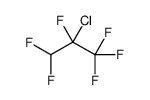 2-chloro-1,1,1,2,3,3-hexafluoropropane结构式