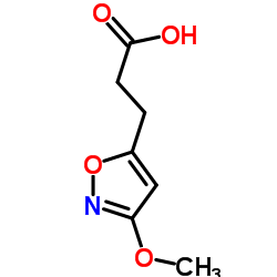 3-(3-甲氧基异噁唑-5-基)丙酸结构式