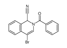 2-benzoyl-4-bromo-1,2-dihydro-isoquinoline-1-carbonitrile Structure