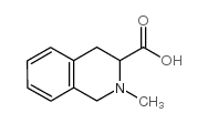 2-甲基-1,2,3,4-四氢异喹啉-3-羧酸结构式