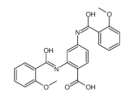 2,4-bis[(2-methoxybenzoyl)amino]benzoic acid Structure