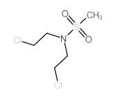 Methanesulfonamide,N,N-bis(2-chloroethyl)- Structure