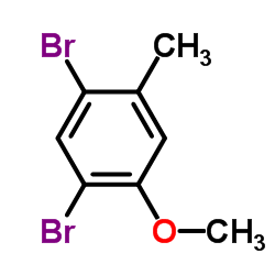 2,4-二溴-5-甲氧基甲苯结构式