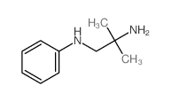 N-(2-氨基-2-甲基丙基)苯胺结构式