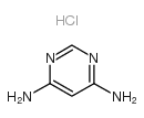 4,6-Pyrimidinediamine,hydrochloride (1:1) structure
