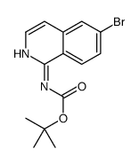 N-Boc-6-bromoisoquinolin-1-amine结构式