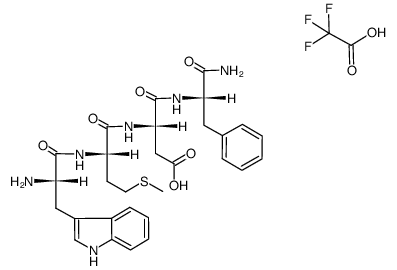 TFA*Trp-Met-Asp-Phe-NH2结构式