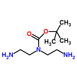 tert-Butylbis(2-aminoethyl)carbamate Structure