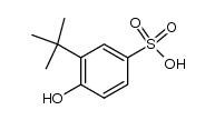 2-t-butylphenol-4-sulphonic acid Structure