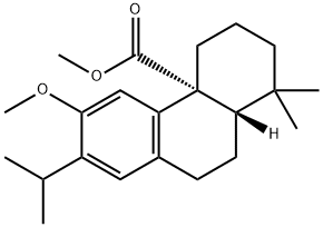 13-Isopropyl-12-methoxypodocarpa-8,11,13-trien-20-oic acid methyl ester Structure