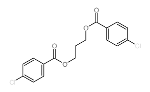 Trimethylene glycol di-p-chlorobenzoate structure
