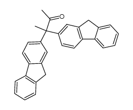 3,3-di(9H-fluoren-2-yl)butan-2-one结构式