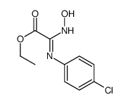 ethyl 2-(4-chlorophenyl)imino-2-(hydroxyamino)acetate Structure