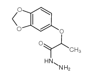 2-(1,3-苯并二氧代l-5-基氧基)丙酰肼结构式