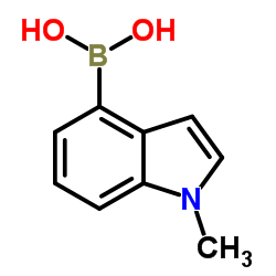 1-甲基吲哚-4-硼酸结构式
