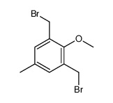 1,3-bis(bromomethyl)-2-methoxy-5-methylbenzene结构式