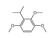 3-(1-methylethyl)-1,2,4-trimethoxybenzene结构式
