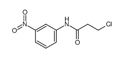 3-chloro-N-(3-nitrophenyl)propanamide结构式
