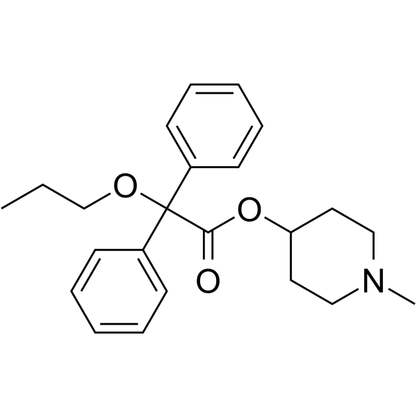 1-METHYLPIPERIDIN-4-YL 2,2-DIPHENYL-2-PROPOXYACETATE Structure