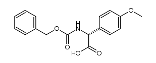(R)-(N-benzyloxycarbonyl)-p-methoxyphenylglycine Structure