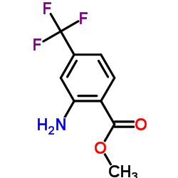 2-氨基-4-三氟甲基苯甲酸甲酯结构式
