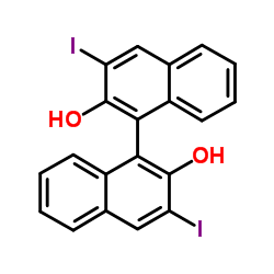 S-3,3'-diiodo-[1,1'-Binaphthalene]-2,2'-diol Structure