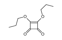 3,4-dipropoxycyclobut-3-ene-1,2-dione structure