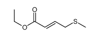 ethyl 4-methylsulfanylbut-2-enoate结构式