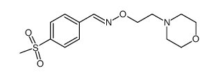 4-methanesulfonyl-benzaldehyde O-(2-morpholin-4-yl-ethyl)-oxime结构式