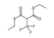 ethyl 2-ethylsulfanylcarbonyl-3,3,3-trifluoropropanoate Structure