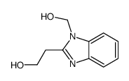1H-Benzimidazole-2-ethanol,1-(hydroxymethyl)-(9CI) structure