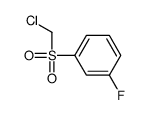 1-(chloromethylsulfonyl)-3-fluorobenzene Structure