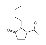 1-butyl-5-(1-chloroethyl)pyrrolidin-2-one结构式