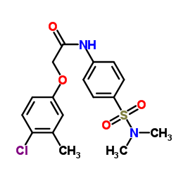 2-(4-Chloro-3-methylphenoxy)-N-[4-(dimethylsulfamoyl)phenyl]acetamide结构式