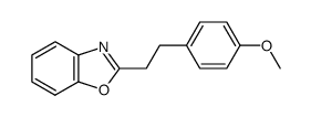 2-(4-methoxyphenylethyl)benzo[d]oxazole结构式